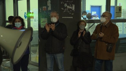 Protesta a favor de inversión en Sanidad, Educación y Prevención