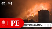 Incendio dejó en cenizas un depósito en Carabayllo | Primera Edición