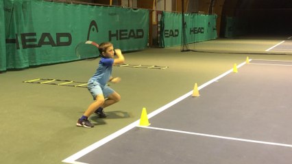 Travail des appuis au tennis 9 / 10 ans