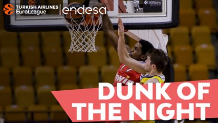 Endesa Dunk of the Night: Shaquielle McKissic, Olympiacos Piraeus