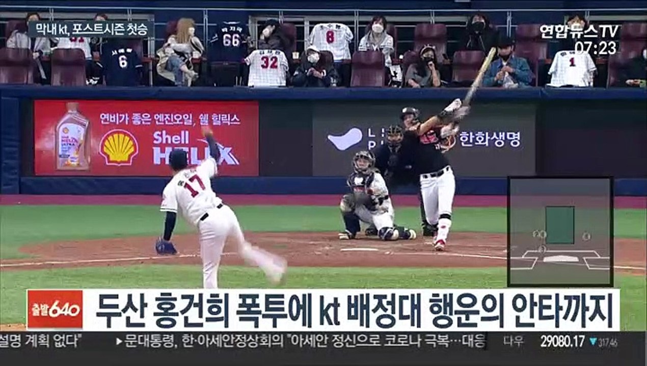 벼랑 끝 승리 거둔 kt…가을야구 첫 승