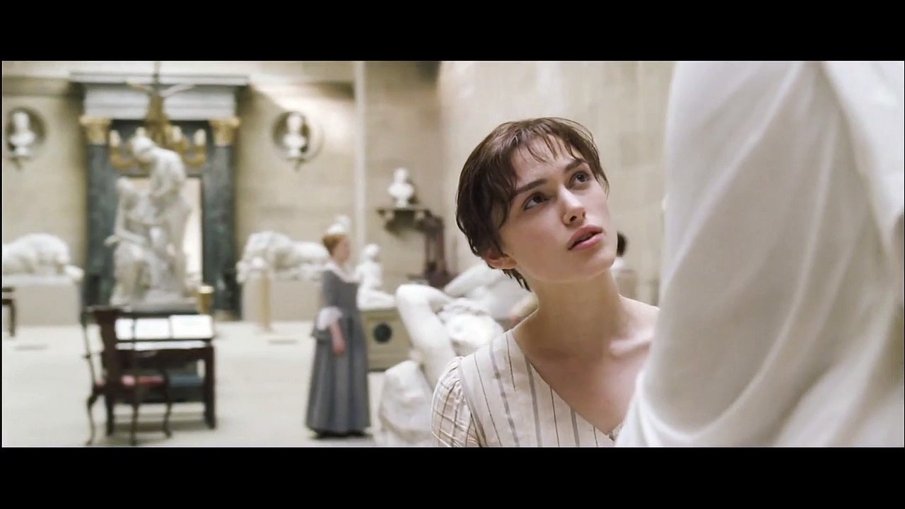 PRIDE & PREJUDICE movie (2005) - Clip with Keira Knightley - Pemberley Sculpture Gallery