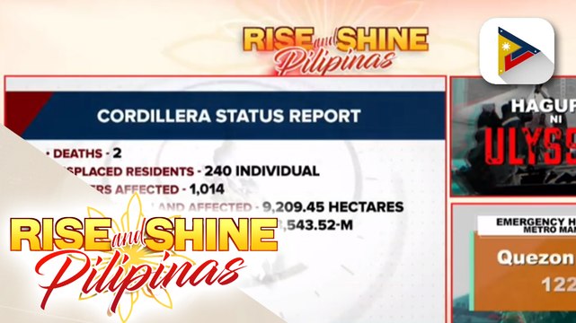 2 kumpirmadong nasawi sa Cordillera dahil sa pananalasa ng bagyong #UlyssesPH