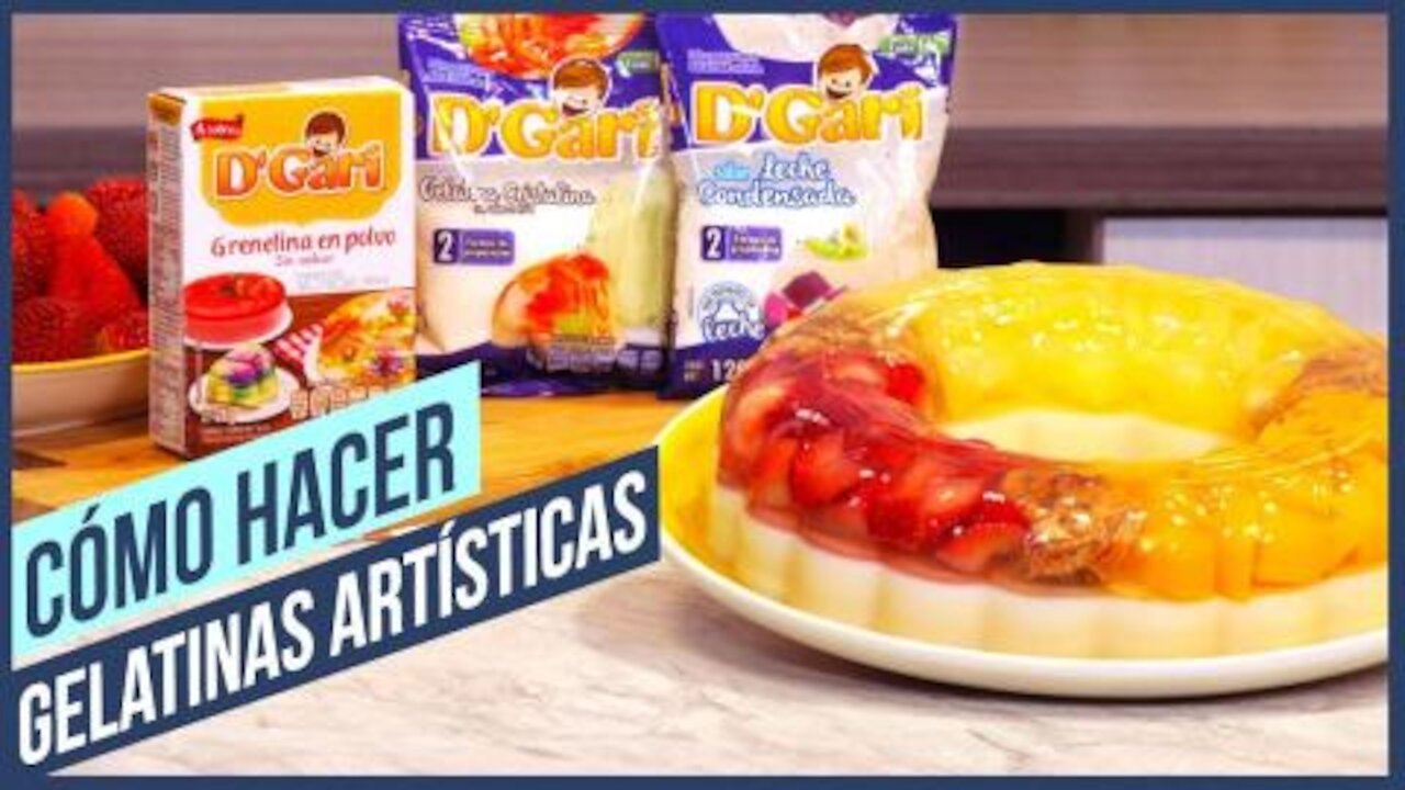 Cómo hacer gelatinas artísticas FÁCIL