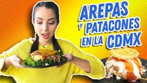 Mexicana prueba comida venezolana (arepas, patacones y papelón)