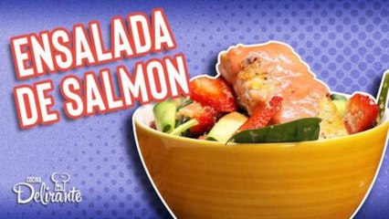 Ensalada de salmón y fresas ¡súper saludable!