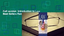 Full version  Introduction to Law  Best Sellers Rank : #5