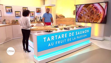 Tartare de saumon au fruit de la passion
