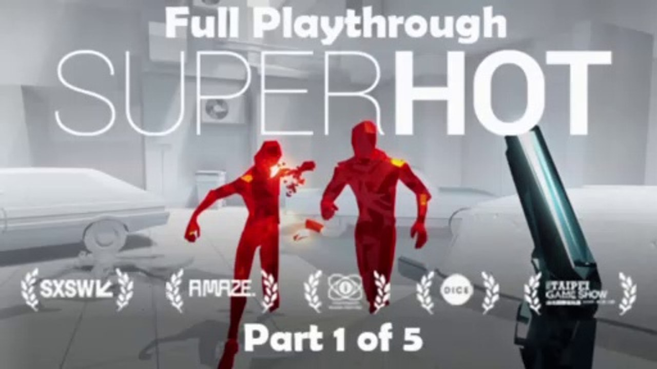 SuperHot ☼ Full playthrough  in 5 Parst