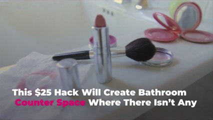 This $25 Hack Will Create Bathroom Counter Space Where There Isn’t Any