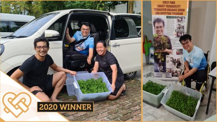 A paraplegic farmer’s dream to feed all | Golden Hearts Award 2020