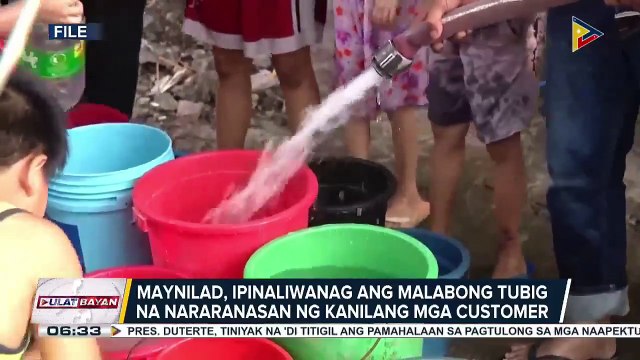 Mga customer ng Maynilad, nakaranas ng mahina at malabong supply ng tubig; 70% ng mga customer ng Maynilad, nakararanas ng rotational water interruption kada araw; Mahina hanggang sa walang supply ng tubig, mararanasan ng mga customer ng Manila Water