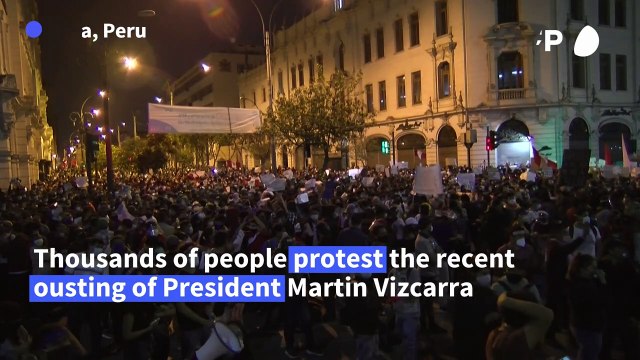Protest in Peru's capital over president's impeachment
