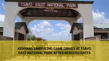 Kenyans embracing game drives at Tsavo East National park after rates were reduced