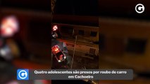 Quatro adolescentes são presos por roubo de carro em Cachoeiro