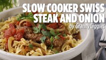 Slow Cooker Swiss Steak and Onions