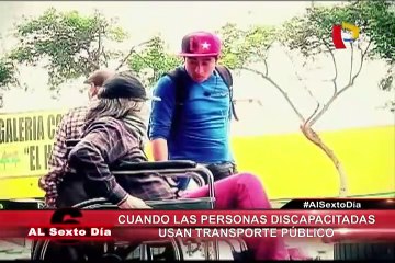 ¿Qué pasa cuando las personas discapacitadas usan el transporte público en Lima?