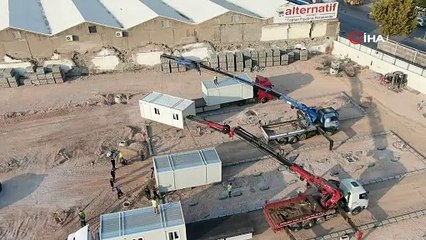 Konteyner kente ilk konteynerler geldi