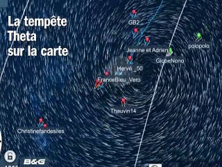 La tempête Theta sur le Virtual Regatta  Vendée Globe