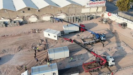 Konteyner kente ilk konteynerler geldi