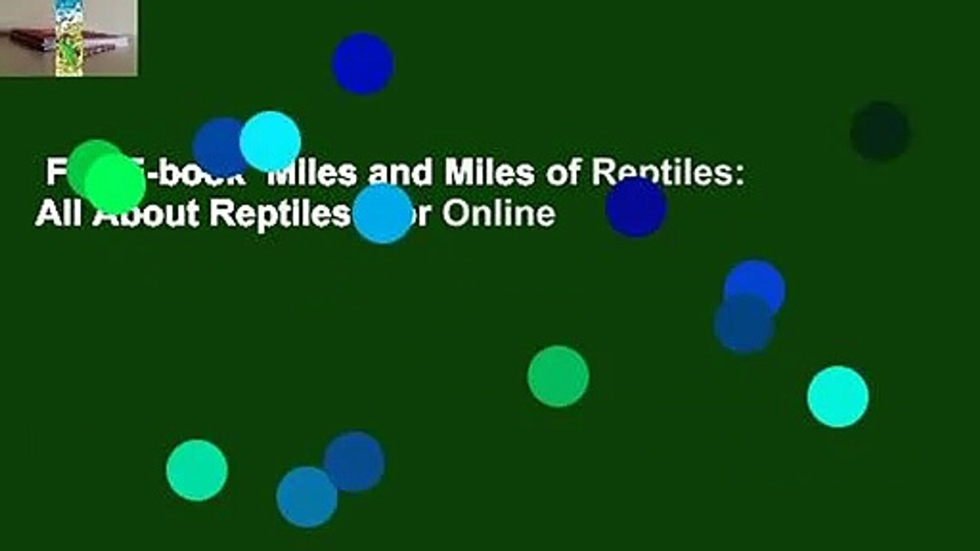 Full E-book  Miles and Miles of Reptiles: All About Reptiles  For Online