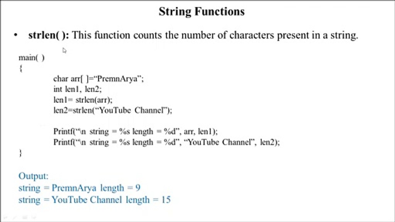 C Programming Language Part 13 in Hindi | Strings in C Programming | String Functions |  PremnArya | PN Arya | Prem Sir