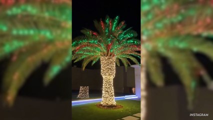 Kylie Jenner Shows Off Christmas Decorations