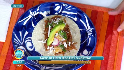 Tacos de fideo seco estilo norteño. ¡No te pierdas la receta de El Chino! | Venga La Alegría