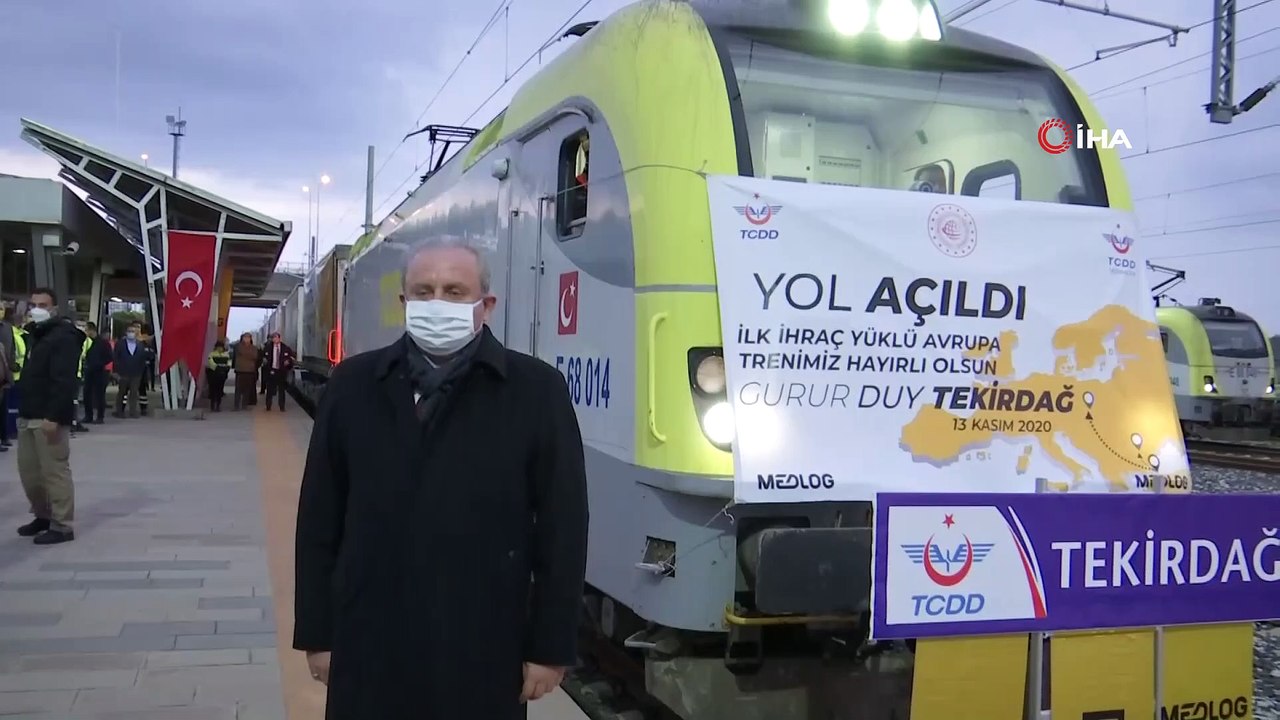 TBMM Başkanı Şentop, Avrupa’ya açılan ilk ihraç yük trenini Bulgaristan’a yolcu etti