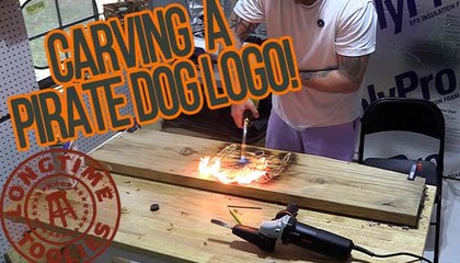 Longtime Toolies: Carving And Burning The Barstool Pirate Dog