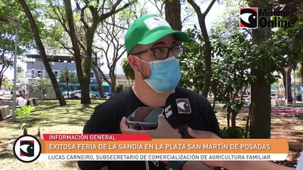Exitosa feria de la sandía en la plaza San Martín de Posadas