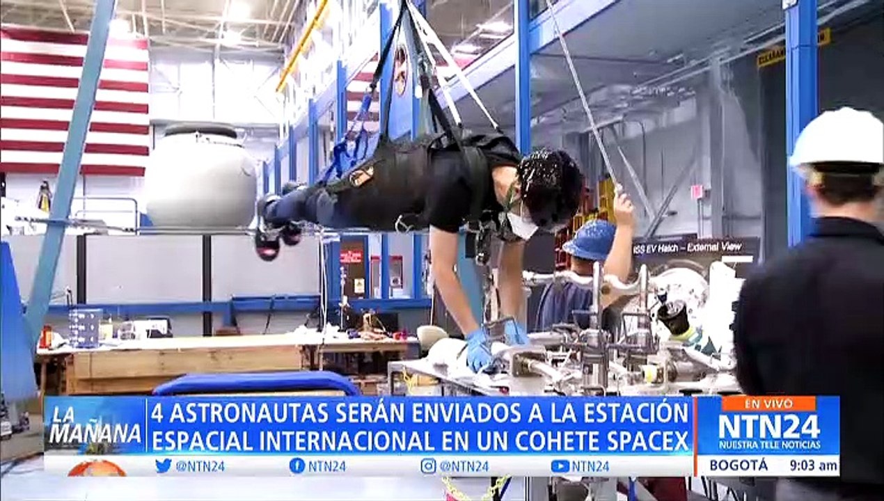 Cuatro astronautas serán enviados por la NASA a la Estación Espacial Internacional en un cohete Spacex