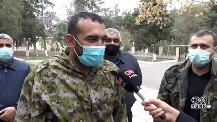 Karabağ gazilerinin zafer sevinci | Video