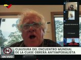 Paddy Crumlin (Australia):  La clase obrera del mundo se declara antiimperialista en defensa de sus derechos