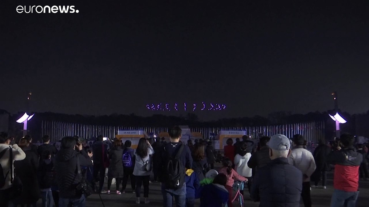 Drón flashmob Szöulban