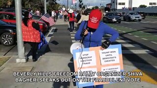 Beverly Hills Freedom Rally Organizer Speaks Out on Election Fraud
