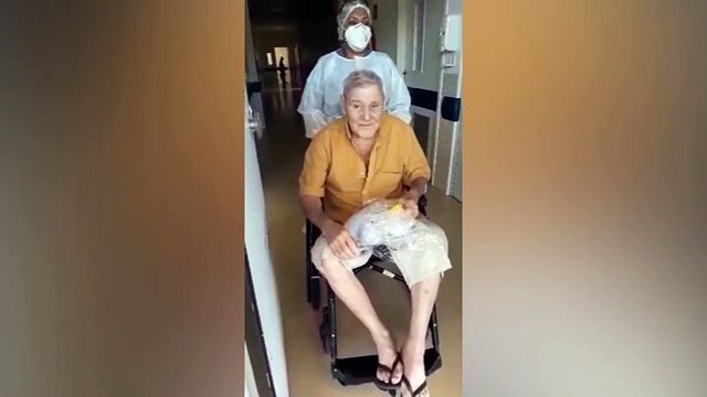 Emocionante: idoso de 85 anos recebe alta ao ficar 22 dias internado com Covid-19
