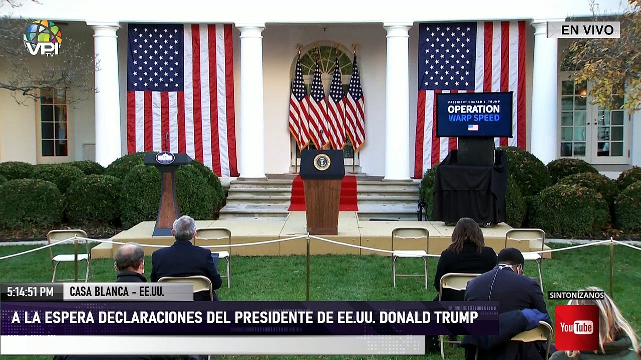 En Vivo desde La Casa Blanca - Declaraciones del presidente de EEUU Donald Trump