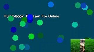 Full E-book  The Law  For Online