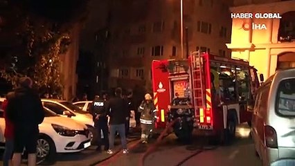 Bir binanın 5'inci katında korkutan yangın: 1 ağır yaralı