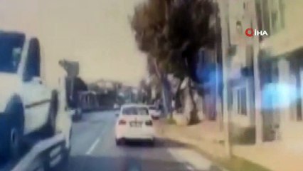 Trafikte 'makas terörü' kamerada