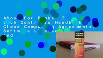 About For Books  The Tech Contracts Handbook: Cloud Computing Agreements, Software Licenses, and