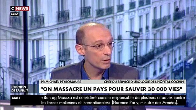 Coronavirus - Le Pr. Michaël Peyromaure crée le malaise en affirmant : On va massacrer un pays sur le plan économique pour sauver 10, 20 ou 30.000 vies !