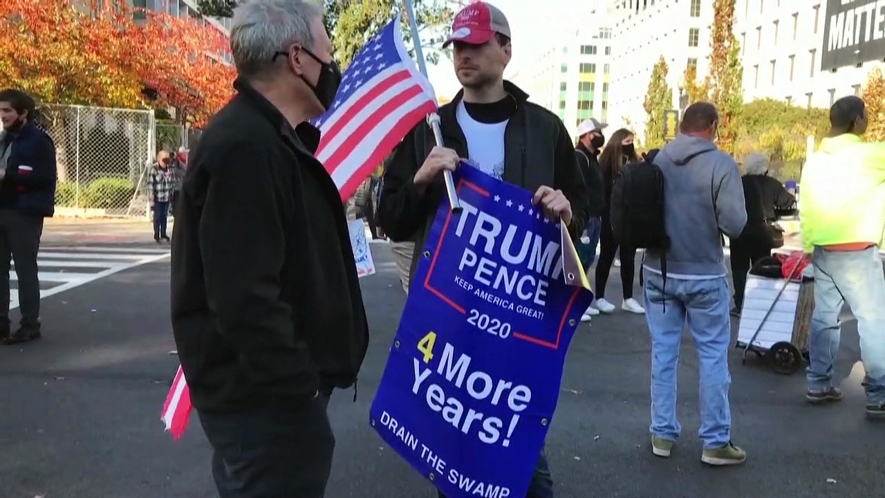 Donald Trump says 'time will tell' who will be next president but still won't concede defeat