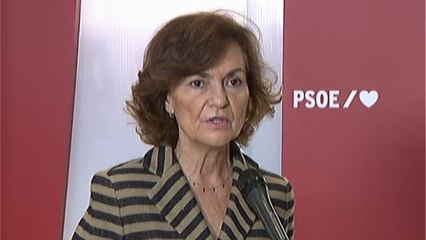 Carmen Calvo asegura que el PP "no quiere que haya presupuestos"