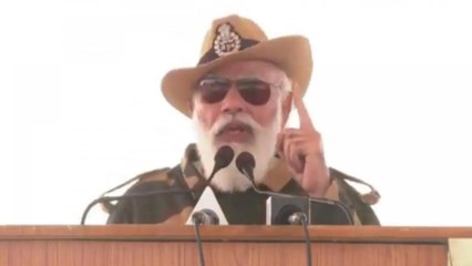 PM celebrates diwali with soldiers, reminds of Longewala war