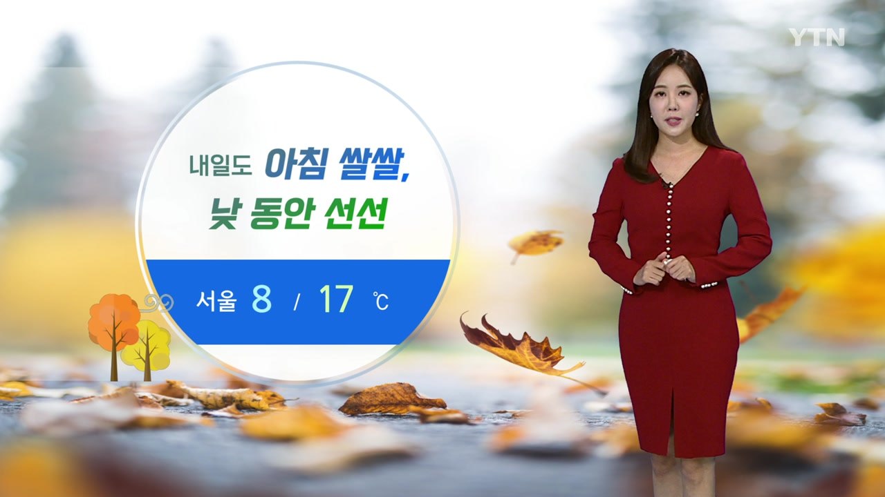 [날씨] 내일도 아침 쌀쌀, 낮 선선...중서부 공기 탁해 / YTN