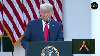 Trump reaparece en público para hablar de la vacuna de Pfizer y casi reconoce que habrá un nuevo Gobierno