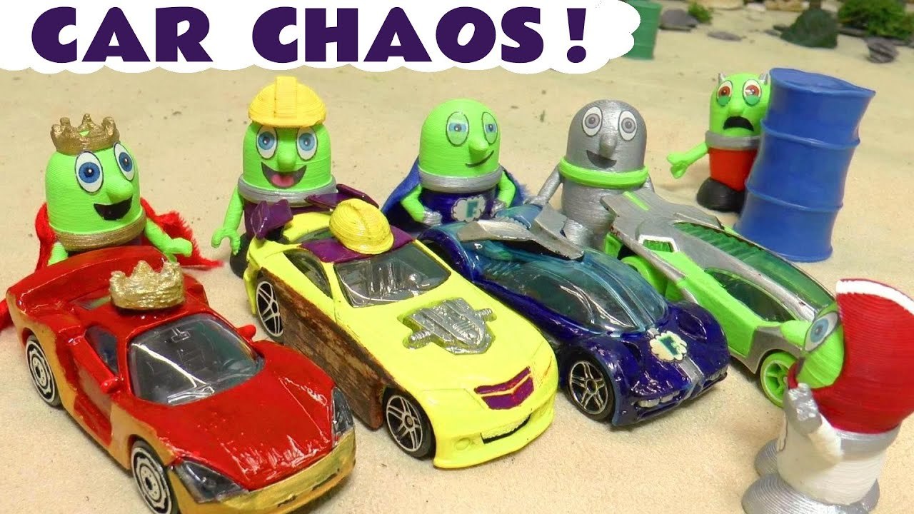 New Car Chaos with the Funny Funlings and Disney Cars 3 Lightning McQueen plus Thomas and Friends in these Family Friendly Full Episode English Toy Story Videos for Kids from Kid Friendly Family Channel Toy Trains 4U