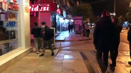 Maske takmayan genç bekçilerden böyle kaçtı